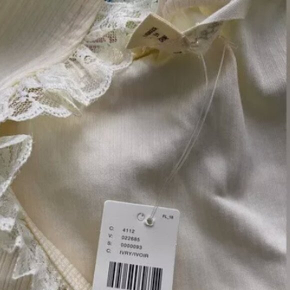 Brand New Blue Tassel Lace Tie-Front Tank Top - Picture 15 of 16